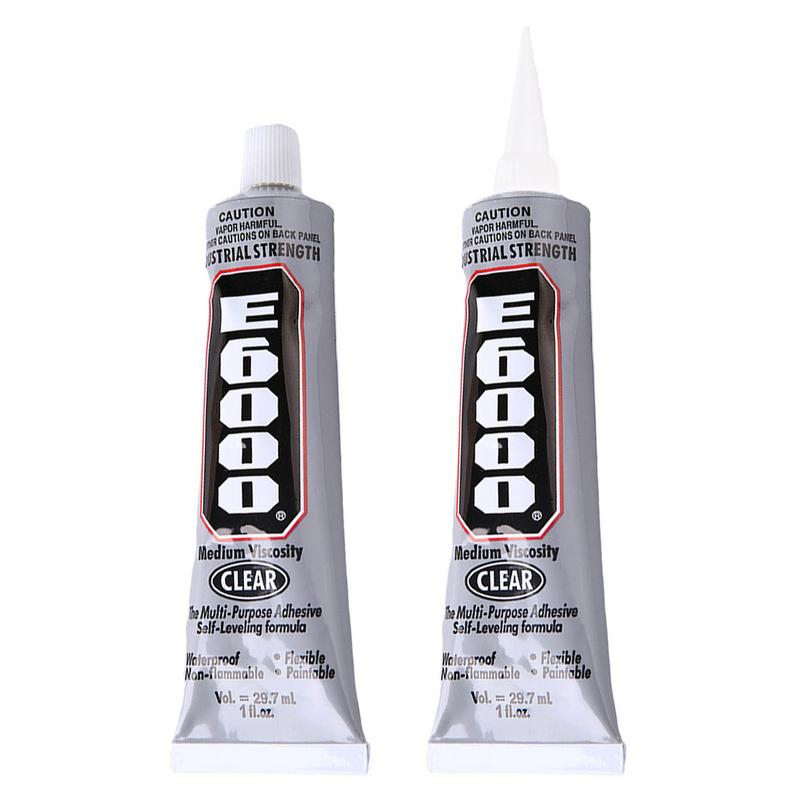 Contact Cement Glue - E6000 Clear Contact กาว DIY เพชรภาพวาดผ้าโลหะผ้า