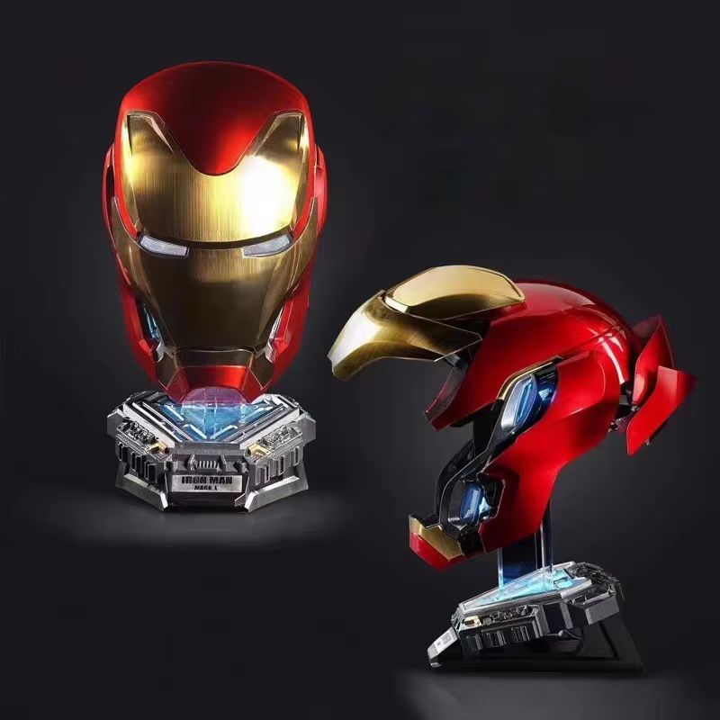 Cosplay Fire Prop - หมวกกันน็อคไอรอนแมน Mk50 แบบสวมใส่ได้ แปลงร่างได้ หน้ากากคอสเพลย์ อุปกรณ์ประกอบฉากคอสเพลย์